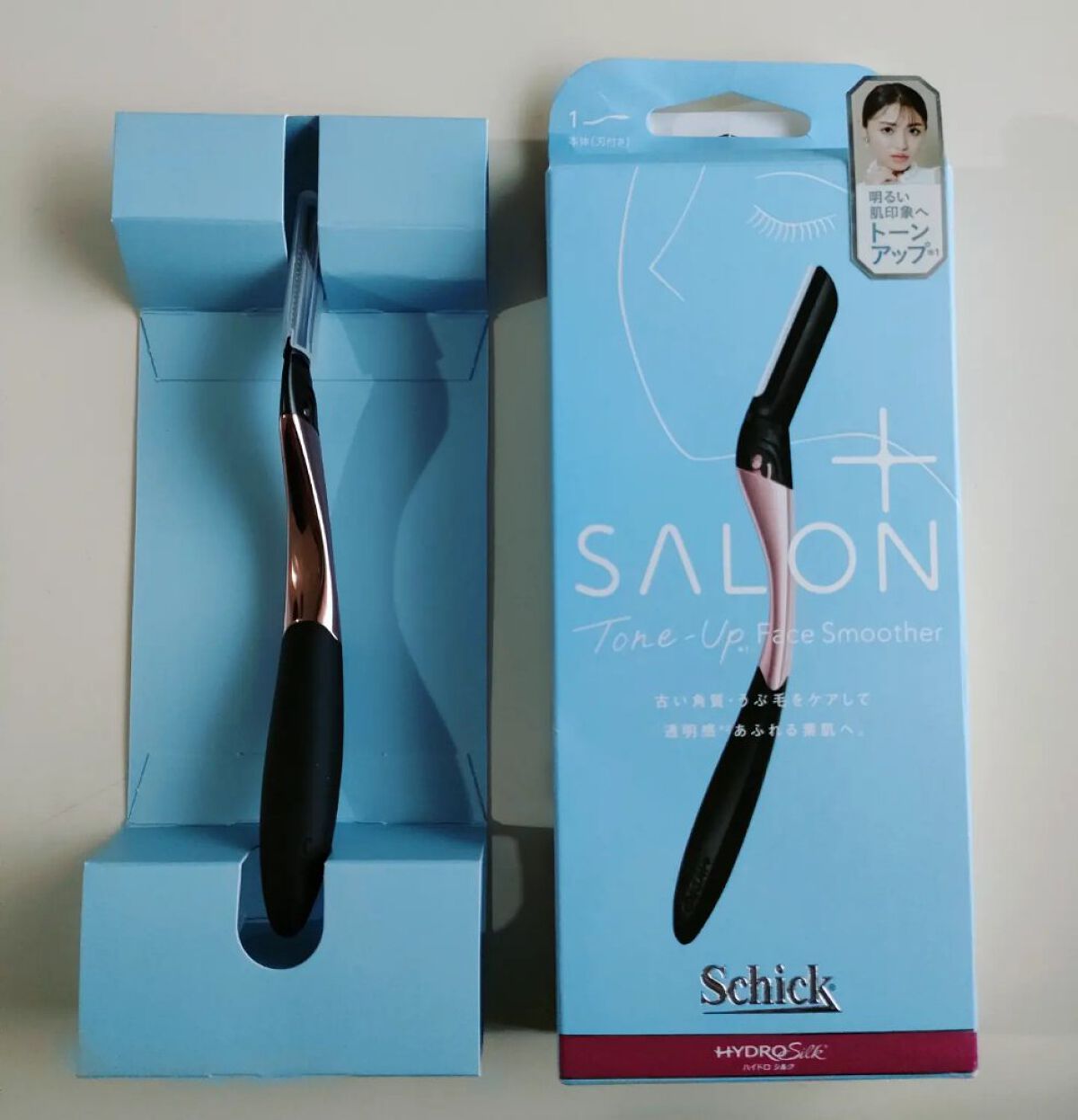 サロンプラス トーンアップ フェイススムーサー ホルダー（刃付き）/サロンプラス/シェーバーを使ったクチコミ（2枚目）