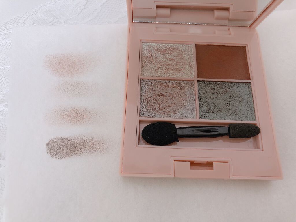 イロアソビ 4色アイパレット/iroasobi/アイシャドウパレットを使ったクチコミ（3枚目）