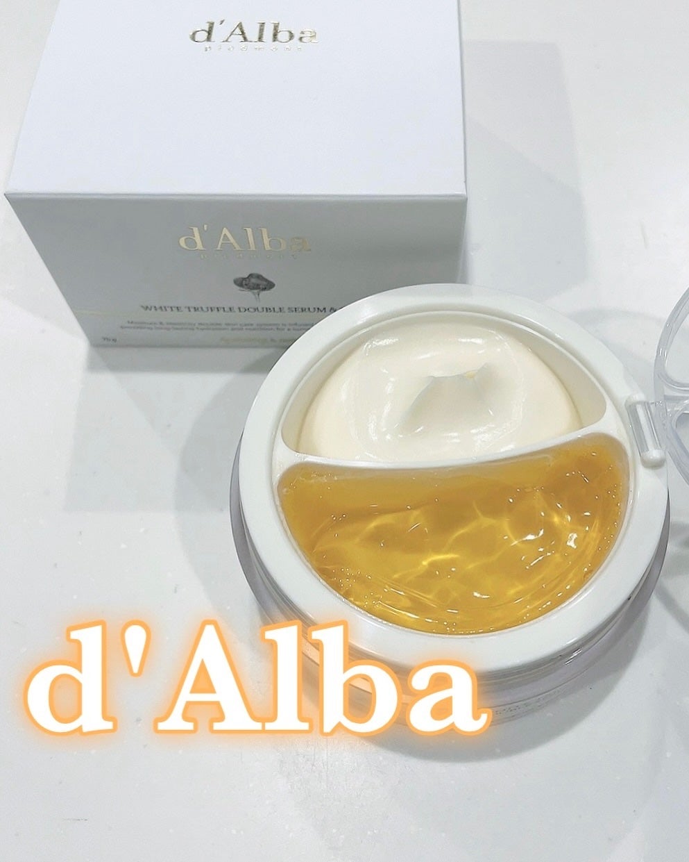 ホワイトトリュフダブルセラムアンドクリーム/ダルバ/フェイスクリームを使ったクチコミ(1枚目)
