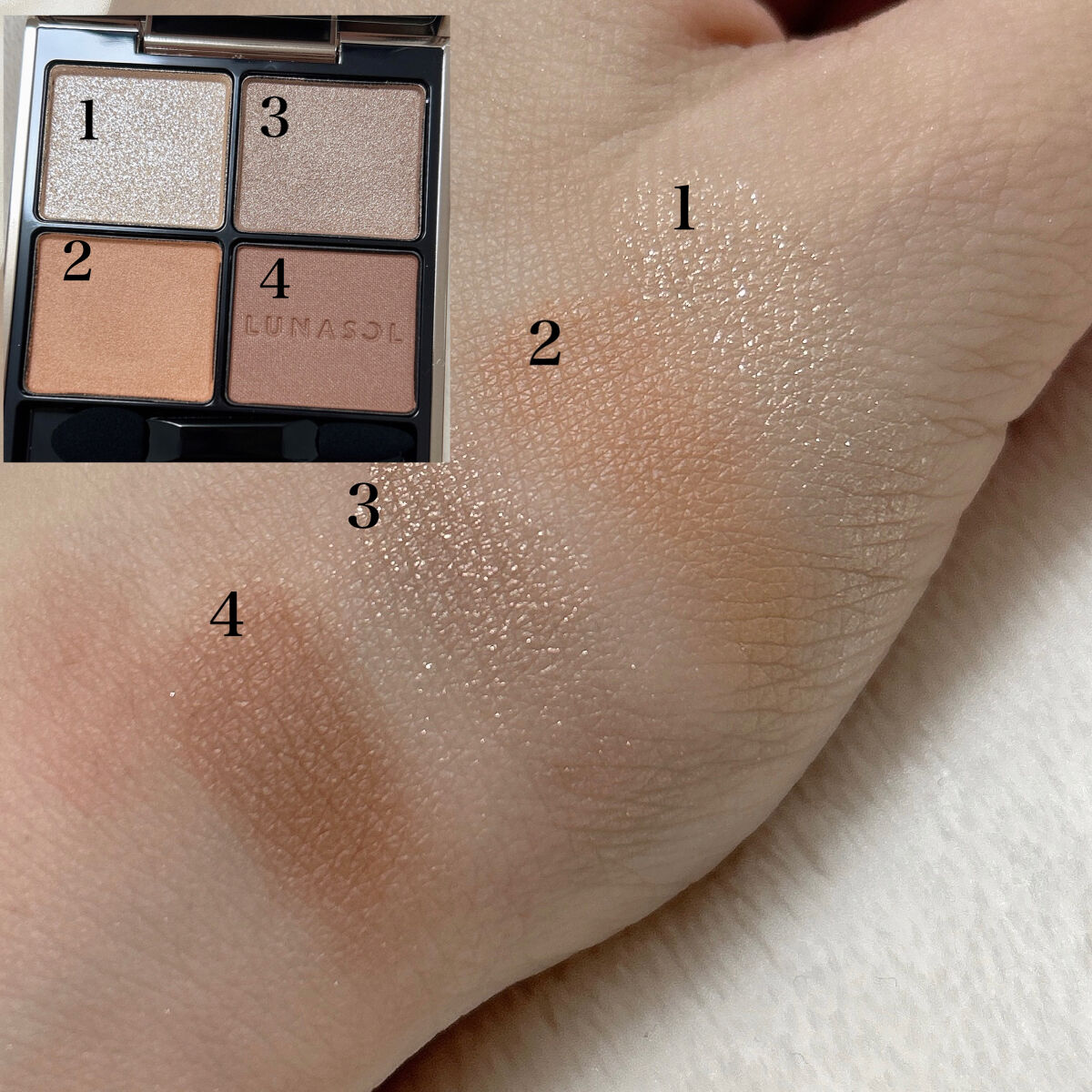 アイカラーレーション/LUNASOL/アイシャドウパレットを使ったクチコミ（3枚目）