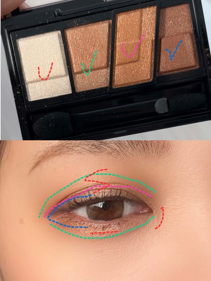 デザイニングブラウンアイズ/KATE/アイシャドウパレットを使ったクチコミ(4枚目)