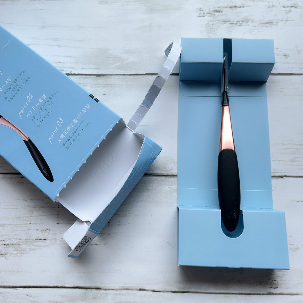 サロンプラス トーンアップ フェイススムーサー ホルダー（刃付き）/サロンプラス/シェーバーを使ったクチコミ（2枚目）