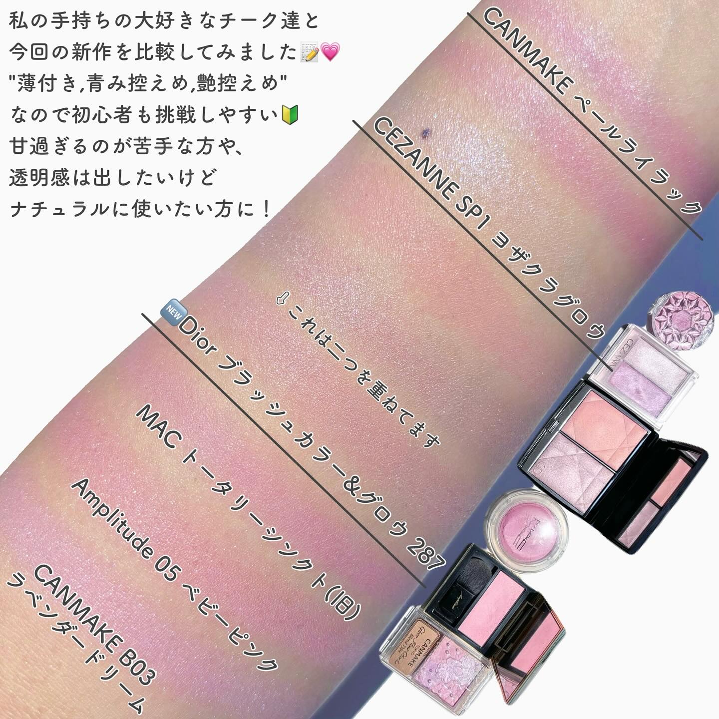 2024年夏新作パウダーチーク】ディオールスキン ルージュ ブラッシュ