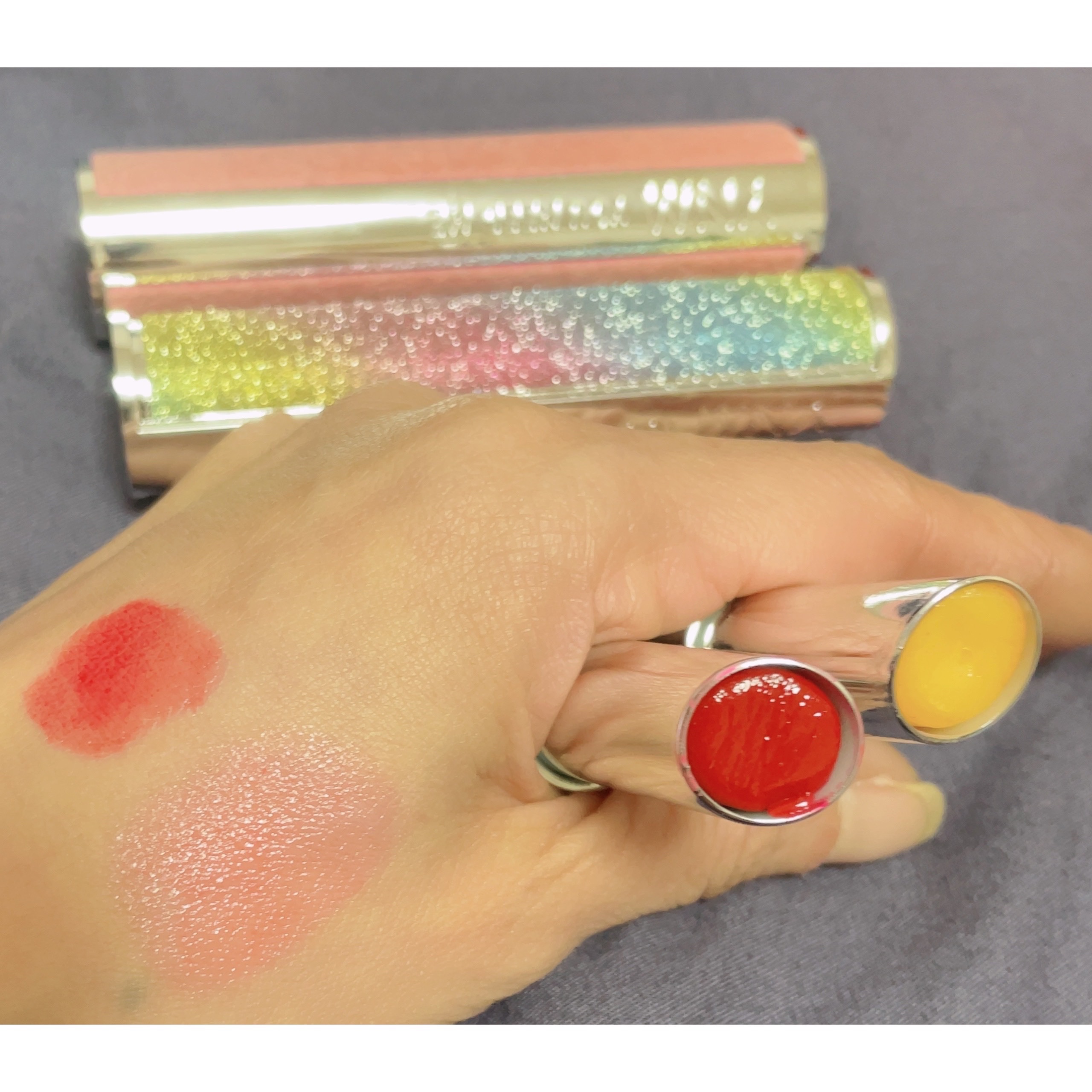 YNM  レインボーハニーリップバーム/YNM/リップバームを使ったクチコミ（1枚目）