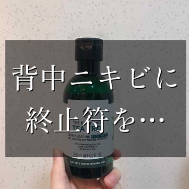  ティーツリー スキンクリアリング ボディウォッシュ/THE BODY SHOP/ボディソープを使ったクチコミ（1枚目）