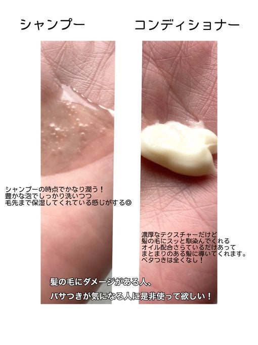 オイルインシャンプー/オイルインコンディショナー (グロス&リペア)/ディアボーテ/市販シャンプーを使ったクチコミ(3枚目)
