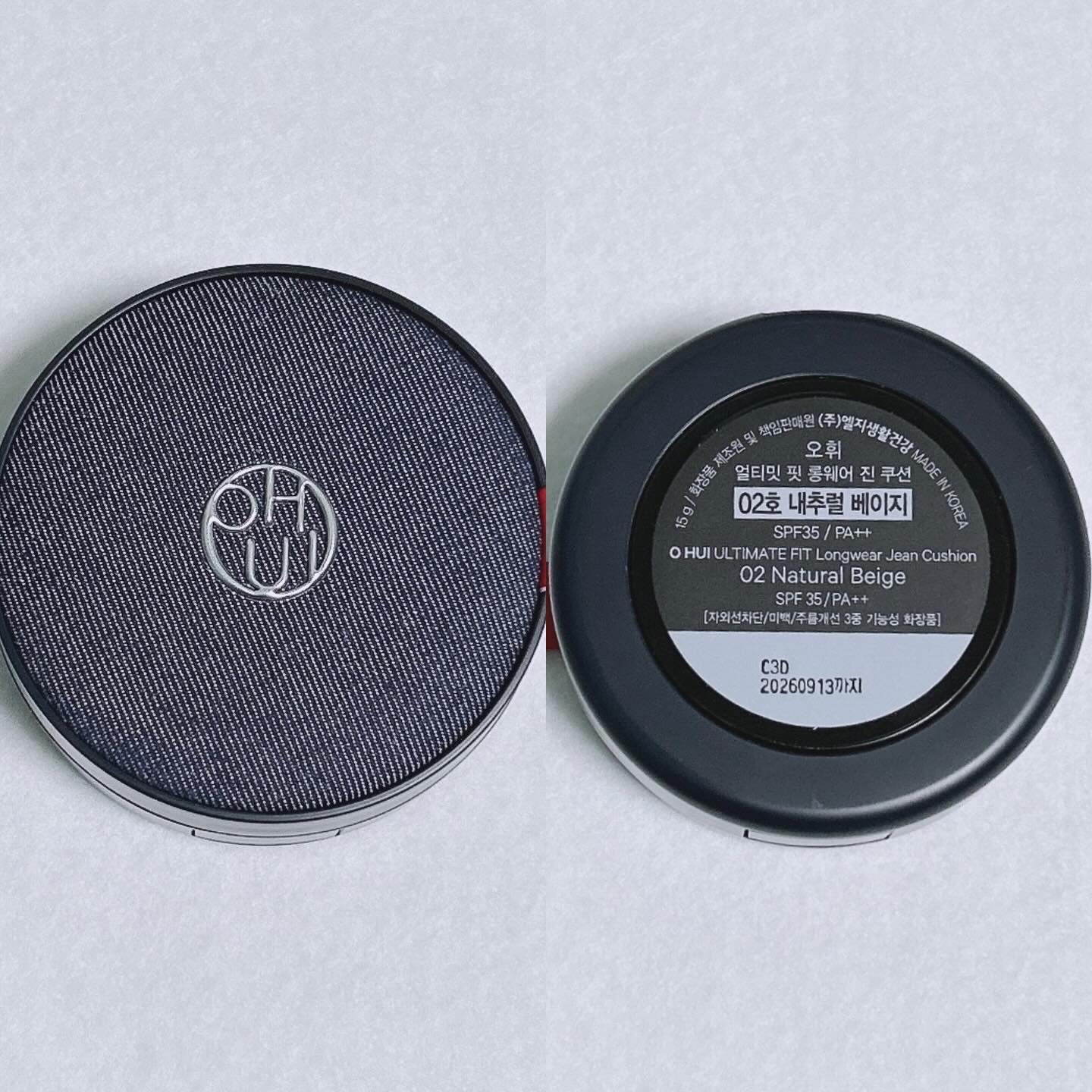 アルティメットフィット ロングウェアデニムクッション/OHUI/クッションファンデーションを使ったクチコミ（2枚目）