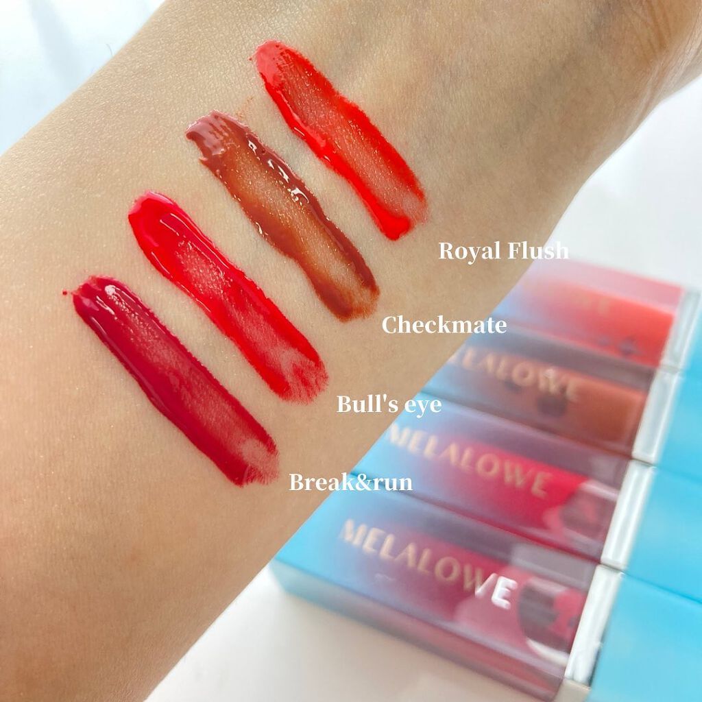 ロングラスティンググロウティント/MELALOWE/リップティントを使ったクチコミ（3枚目）