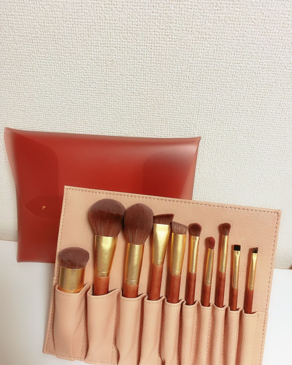 貴族のゴールド メイクブラシ11本セット 化粧ポーチ付き/SIXPLUS/メイクブラシを使ったクチコミ（1枚目）
