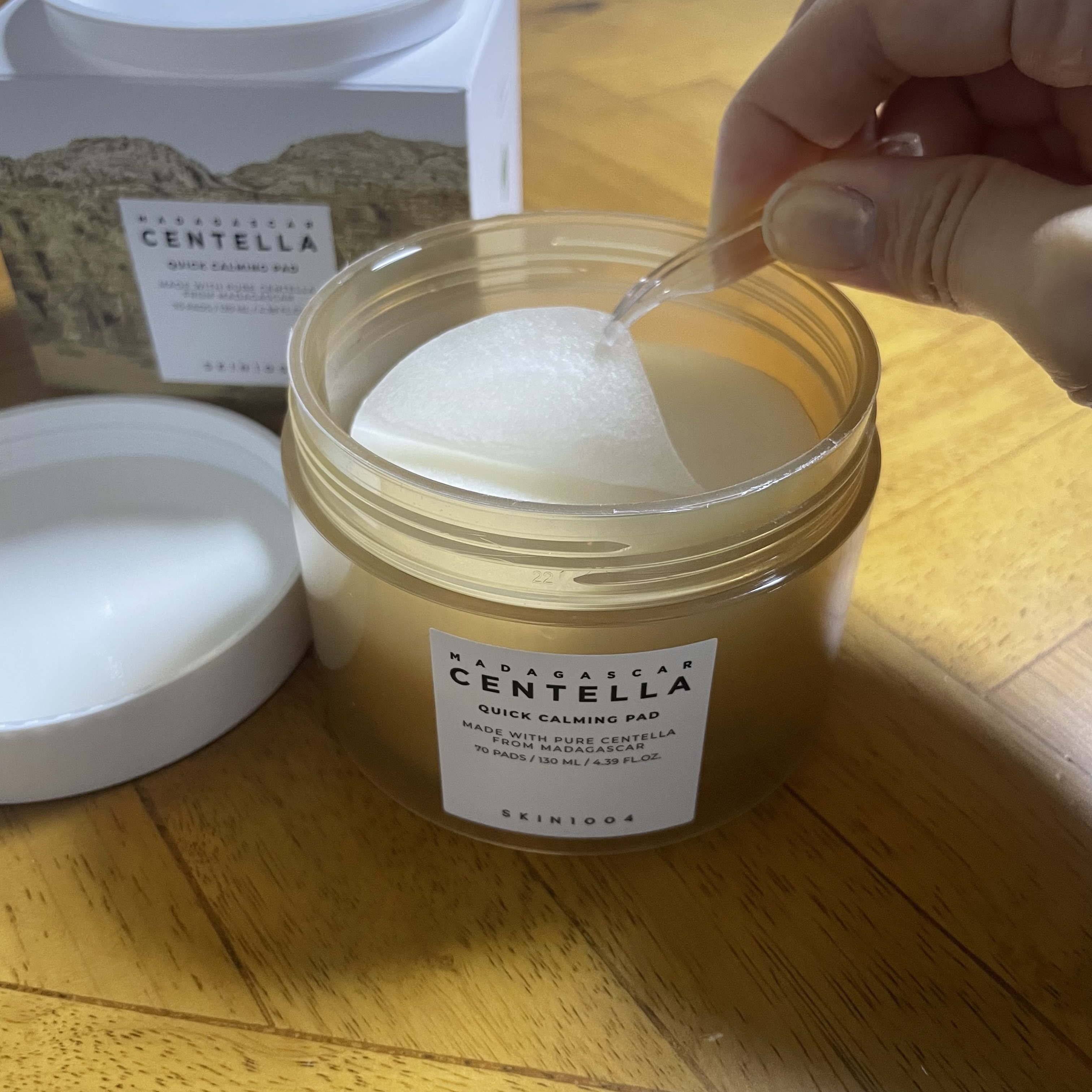 センテラ クイックカーミングパッド/SKIN1004/トナーパッドを使ったクチコミ（2枚目）