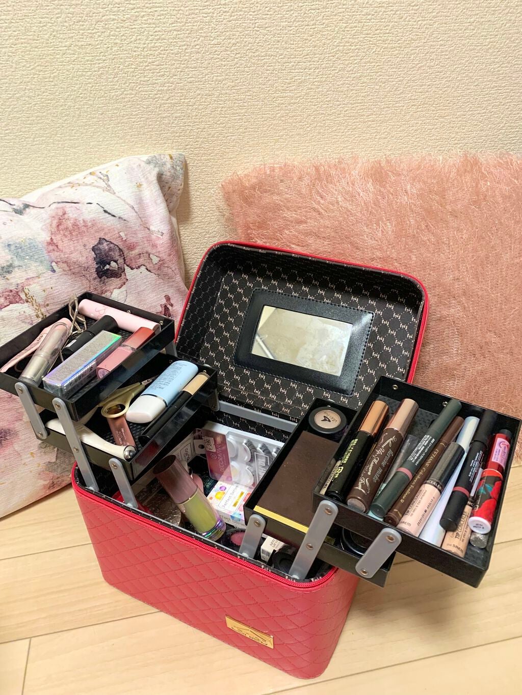 メイクボックス/Qoo10/化粧ポーチを使ったクチコミ(1枚目)