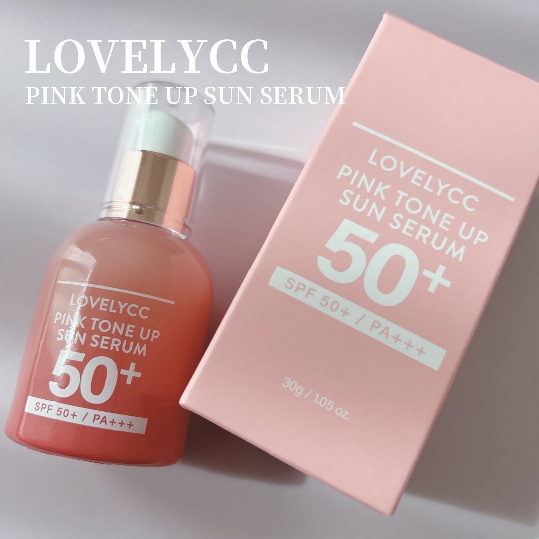 ピンクトーンアップサンセラム/LOVELYCC/化粧下地を使ったクチコミ（1枚目）