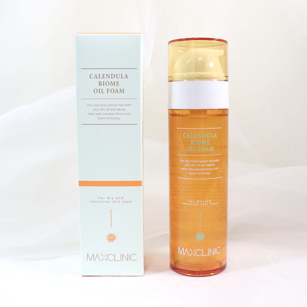 カレンデュラ バイオーム オイルフォーム/MAXCLINIC/オイルクレンジングを使ったクチコミ（2枚目）