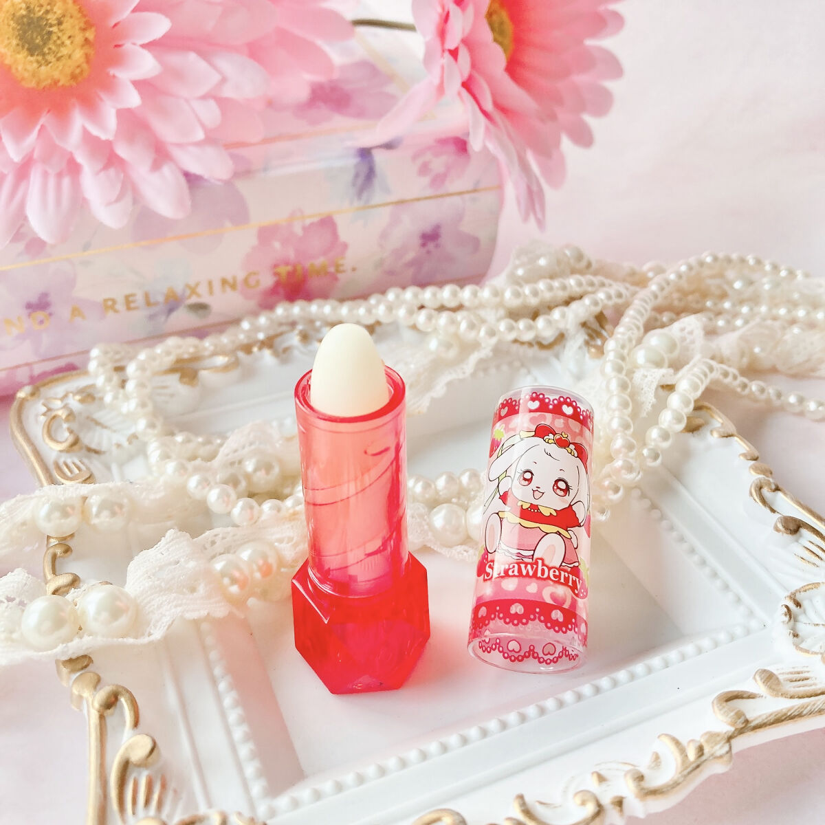 こどもリップクリーム（いちごの香り）/ダリヤ/リップクリームを使ったクチコミ（2枚目）