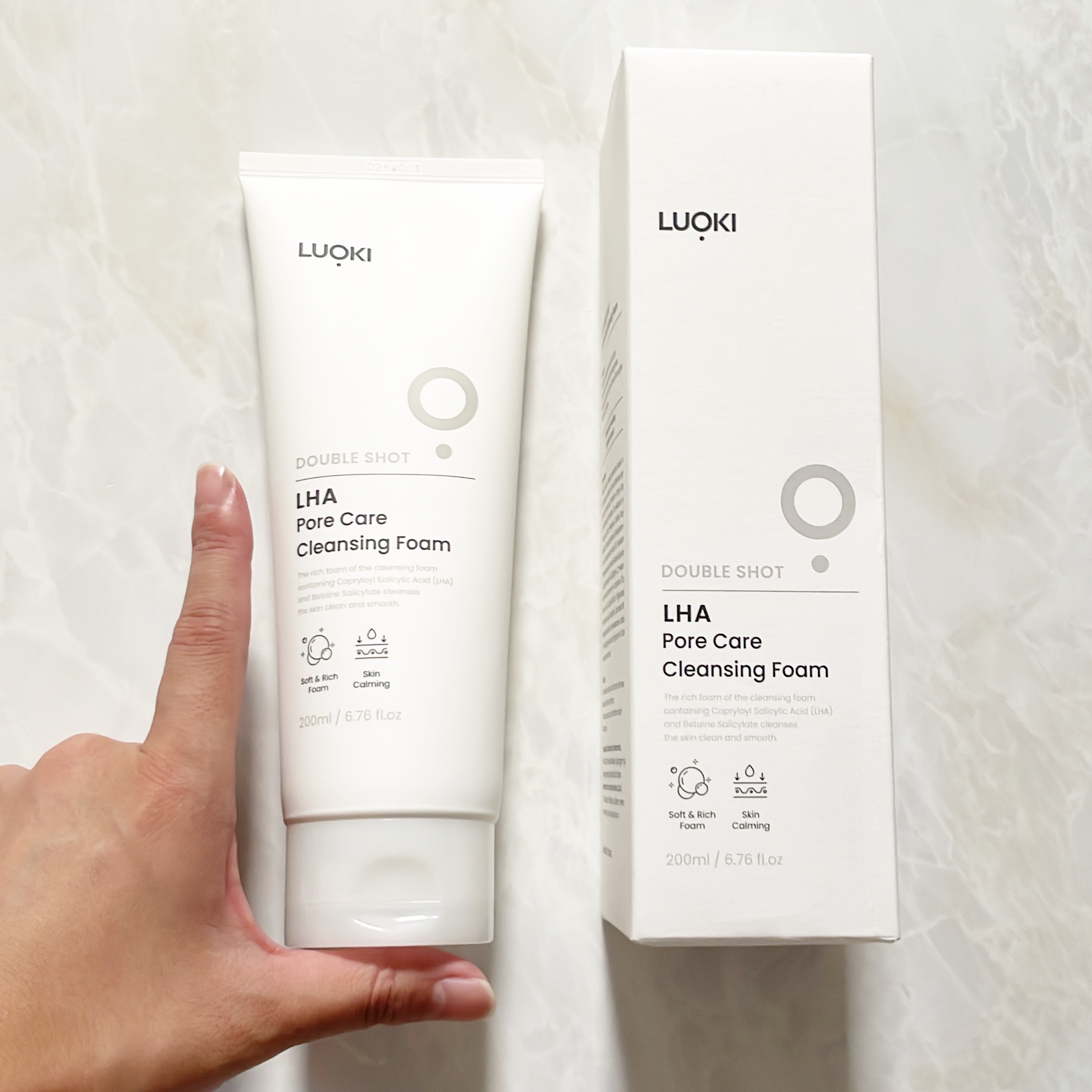 ダブルショットLHA毛穴ケアクレンジングフォーム /LUOKI/クレンジングクリームを使ったクチコミ（2枚目）