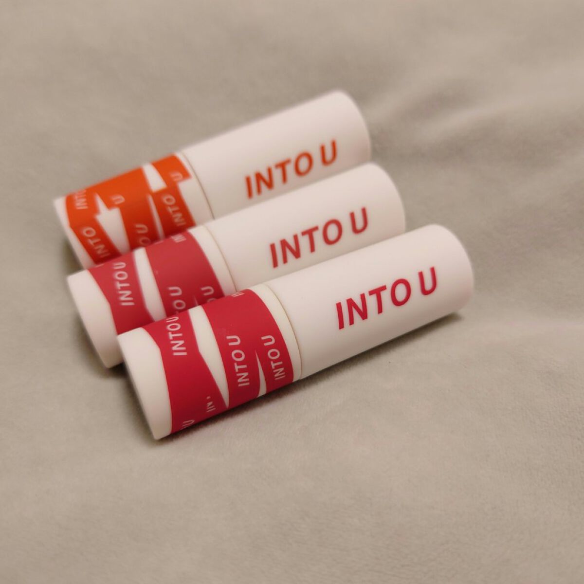 スーパーマットリップ＆チークマッド/INTO U/口紅を使ったクチコミ（1枚目）