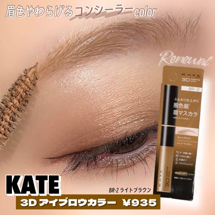 ケイト 3DアイブロウカラーZ BR-2 ライトブラウン/KATE/眉マスカラを使ったクチコミ(1枚目)