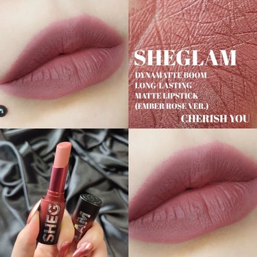 DYNAMATTE BOOM LONG-LASTING MATTE LIPSTICK (EMBER ROSE VER.)/SHEGLAM/口紅を使ったクチコミ（1枚目）