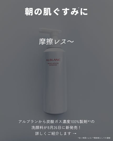 マイクロムース リフレッシャー/ALBLANC/泡洗顔を使ったクチコミ(2枚目)