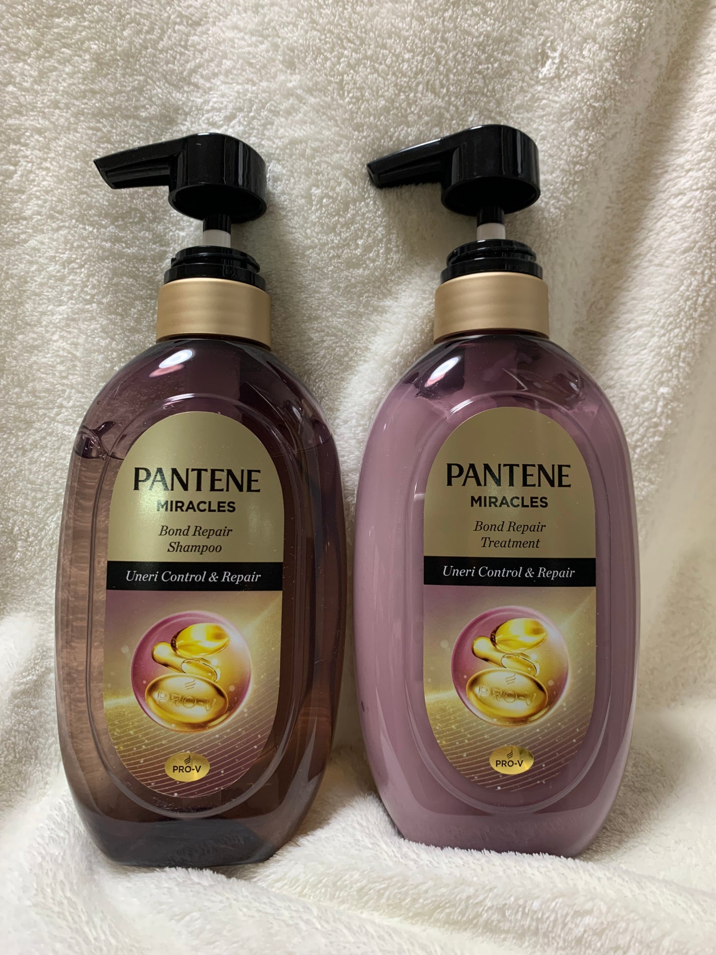 ミラクルズ うねりコントロール&リペア ボンドリペア シャンプー/トリートメント/パンテーン/市販シャンプーを使ったクチコミ(1枚目)