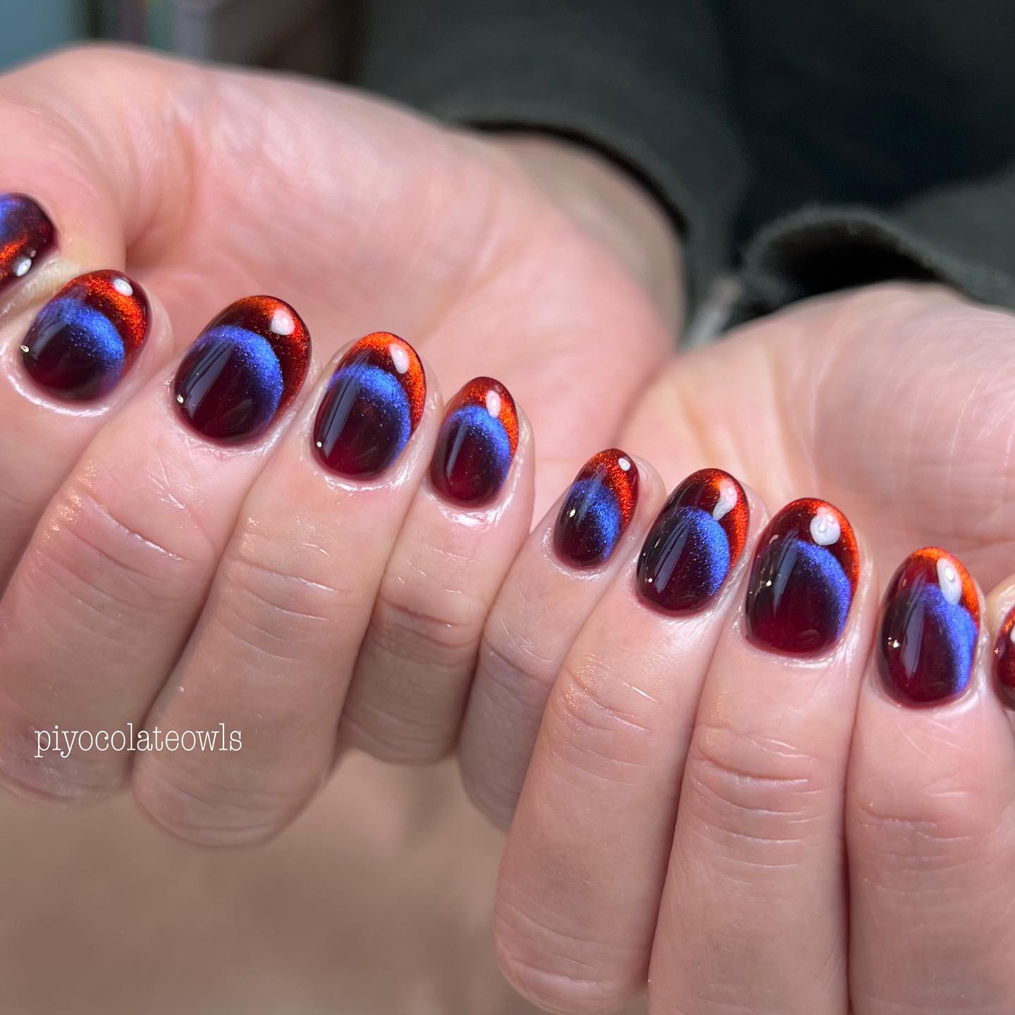 #カラフルネイル,#シンプルネイル,#個性的ネイル,#個性派ネイル,#マグネットネイル,#韓国ネイル,#フレンチネイルのネイルデザイン