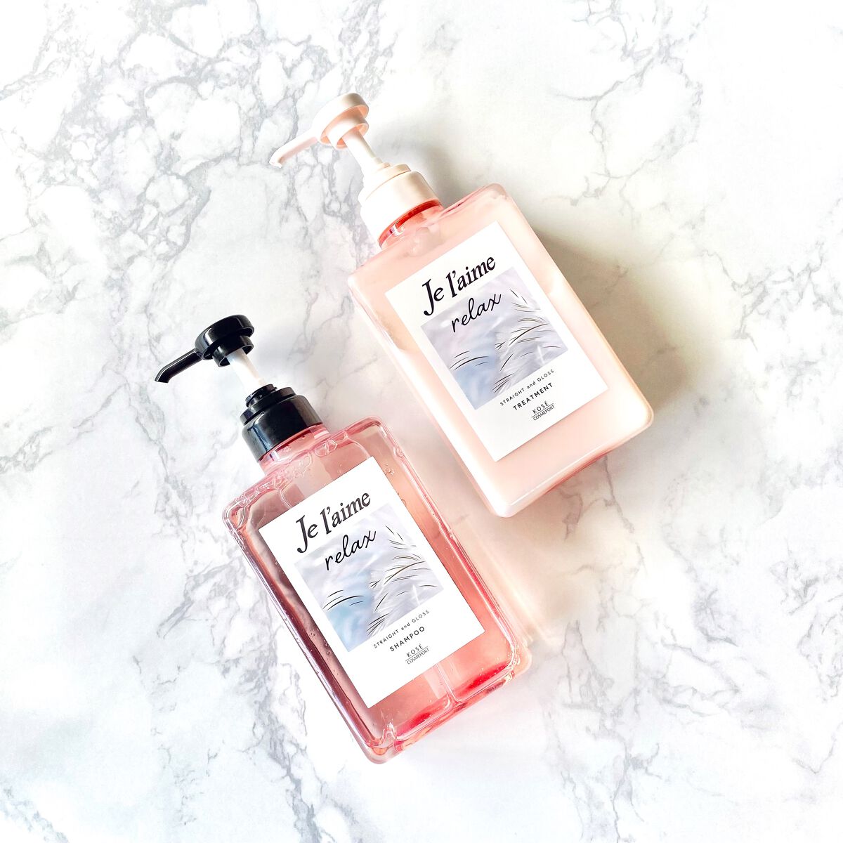 リラックス ミッドナイトリペア シャンプー／ヘアトリートメント (ストレート＆グロス)/Je l'aime/市販シャンプーを使ったクチコミ（2枚目）