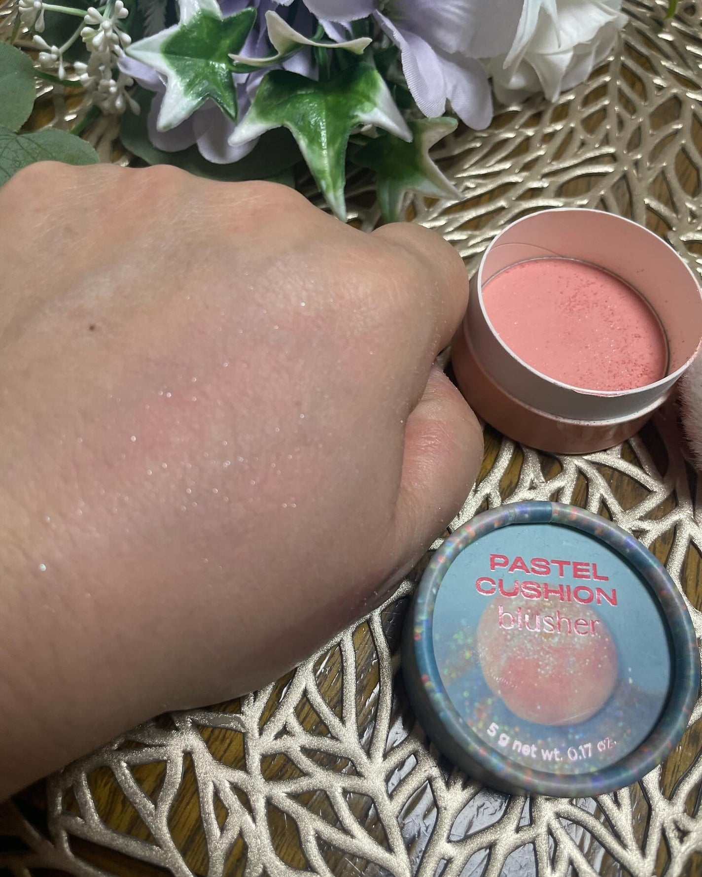 ぱすかる on LIPS 「【パステルクッションチーク】1号→ラメ入り6号→ラメなし7号→..」(5枚目)