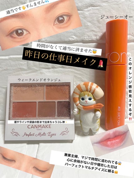 パーフェクトマルチアイズ/キャンメイク/アイシャドウパレットを使ったクチコミ(1枚目)