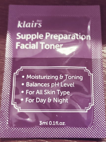 サプルプレパレーションフェイシャルトナー(180ml)/Klairs/化粧水を使ったクチコミ(1枚目)