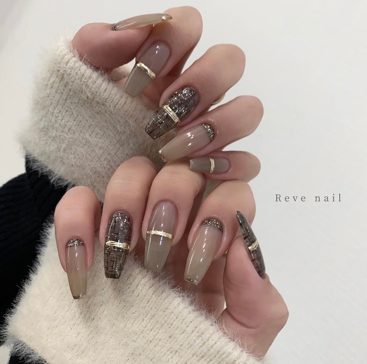 ボアちゃん on LIPS 「winternaildesigns2024ver.❣️❣️❣️..」(1枚目)