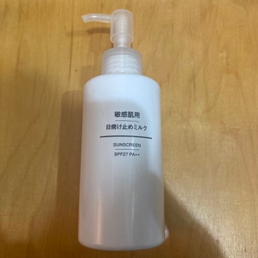 敏感肌用 日焼け止めミルク SPF27・PA++/無印良品/日焼け止め・UVケアを使ったクチコミ（1枚目）