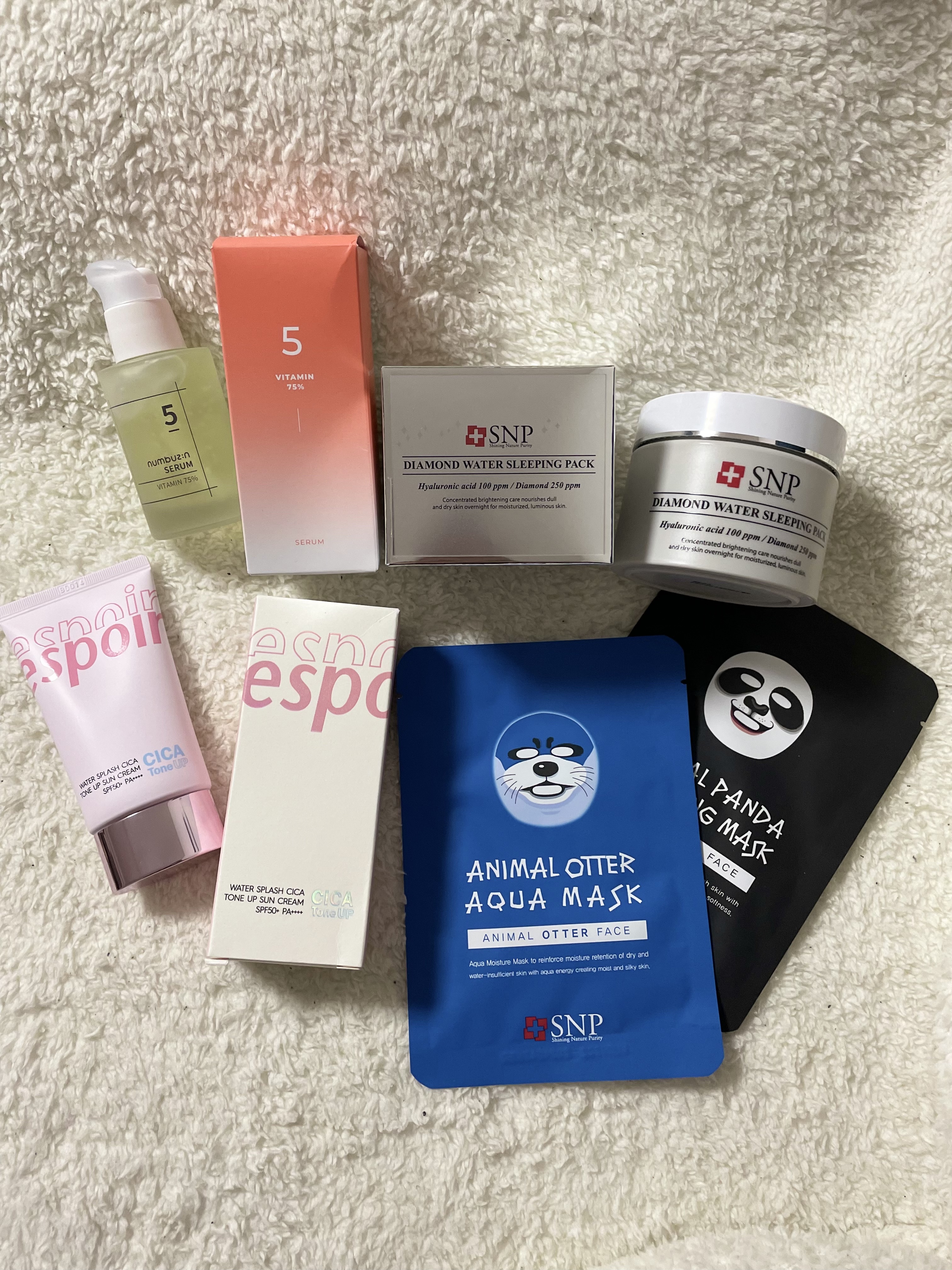 DIAMOND WATER SLEEPING PACK/SNP/シートマスク・パックを使ったクチコミ（1枚目）