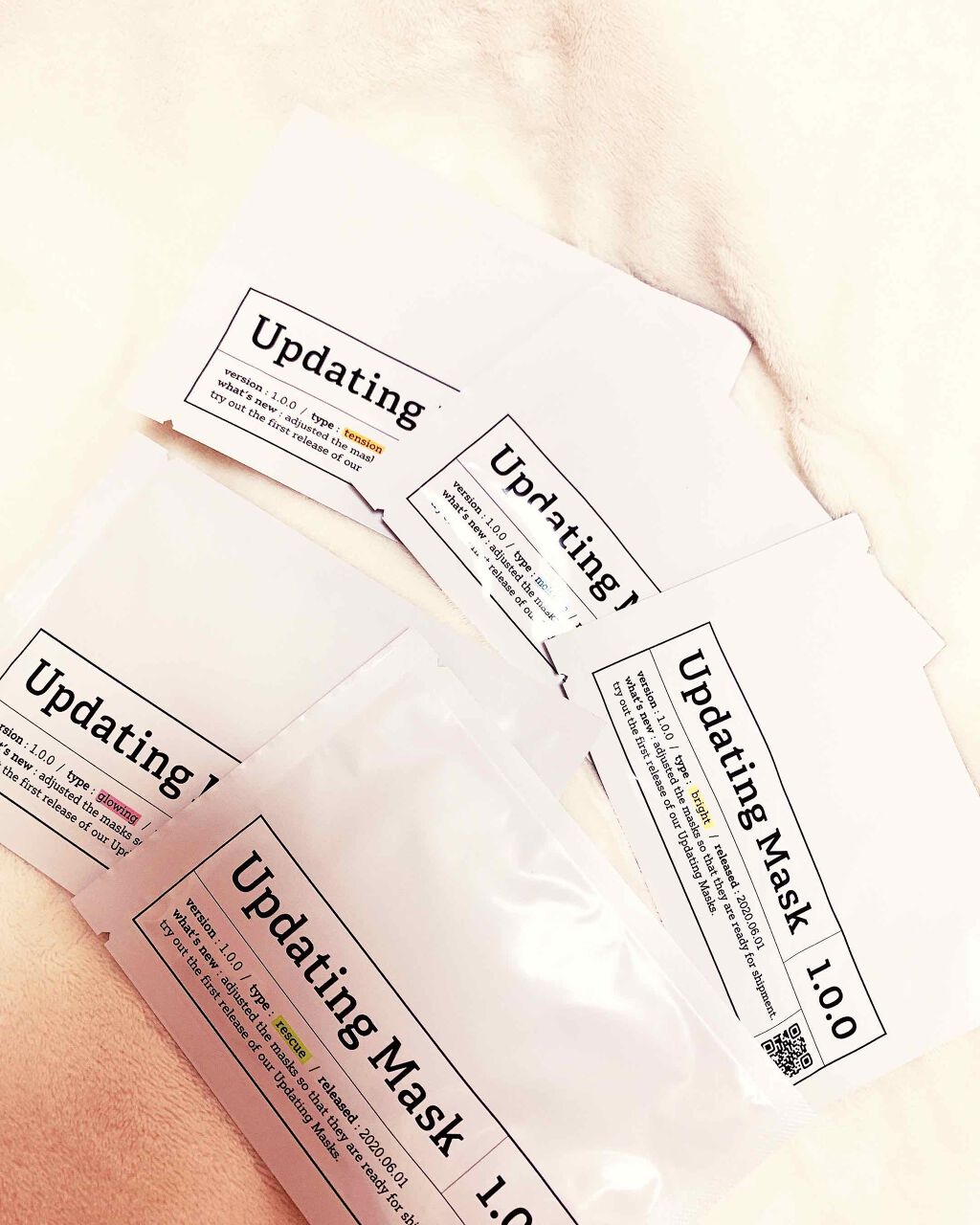 Updating Mask 1.0.0 5タイプセット 1セット5枚入り/meol/シートマスク・パックを使ったクチコミ(1枚目)