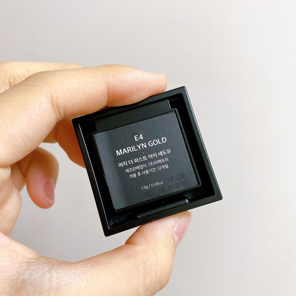 THE FIRST EYE SHADOW/MERZY/単色アイシャドウを使ったクチコミ(4枚目)