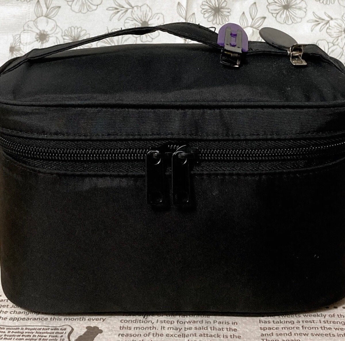 ナイロン手付ポーチ/無印良品/化粧ポーチを使ったクチコミ(1枚目)