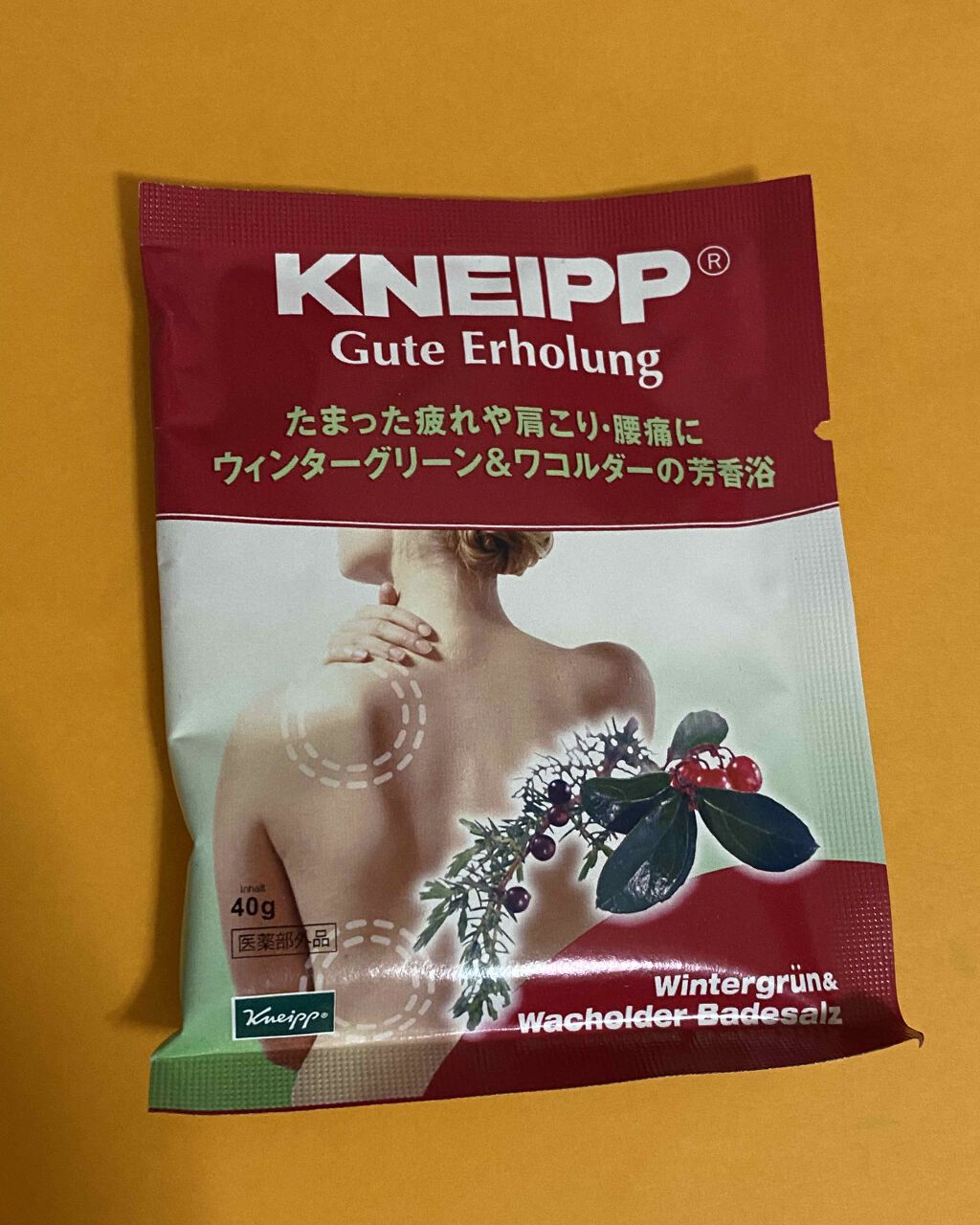 クナイプ グーテエアホールング バスソルト ウィンターグリーン&ワコルダーの香り/クナイプ/無機塩系入浴剤を使ったクチコミ（1枚目）
