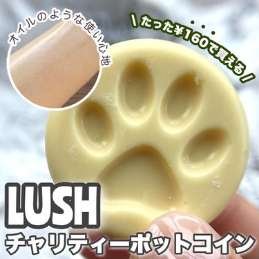 ラッシュ チャリティポット コインのクチコミ「【全額寄付】LUSHの固形ボディローションがSNSで話題に🍃👤🐾

┈┈┈┈┈┈┈┈┈┈
LU.....」（1枚目）