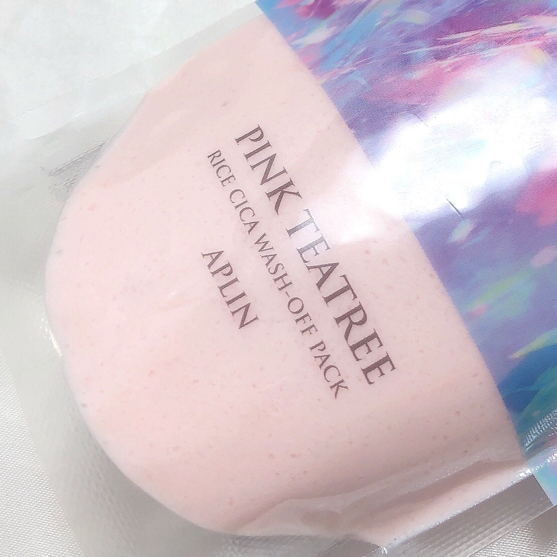 ピンクティーツリーライスシカウォッシュオフパック/APLIN/洗い流すパック・マスクを使ったクチコミ(4枚目)