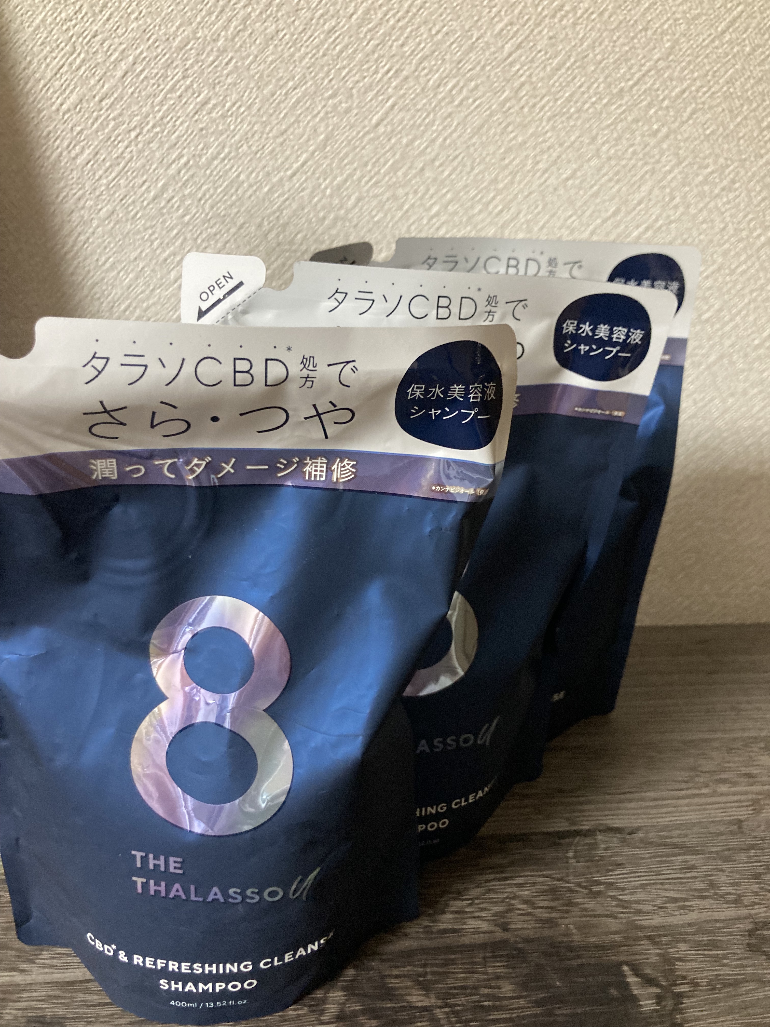 エイトザタラソ ユー CBD＆リフレッシング クレンズ 美容液シャンプー／CBD＆バランシング ダメージリペア 美容液ヘアトリートメント/エイトザタラソ/市販シャンプーを使ったクチコミ（1枚目）