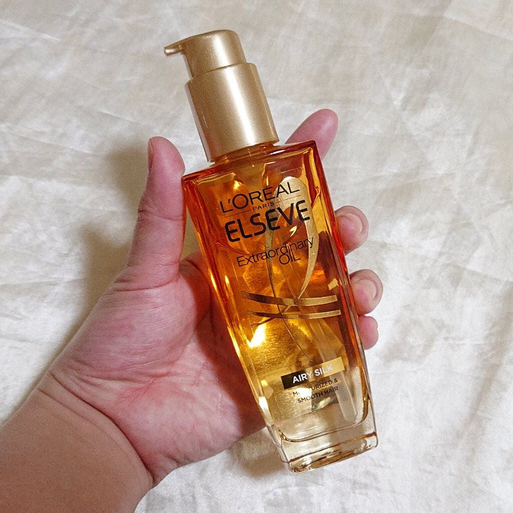 ロレアル パリ エクストラオーディナリー オイル エアリー シルク/ロレアル パリ/ヘアオイルを使ったクチコミ(2枚目)