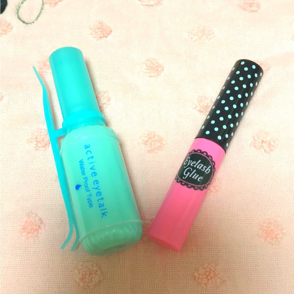 つけまつげ用接着剤/DAISO/つけまつげを使ったクチコミ（1枚目）