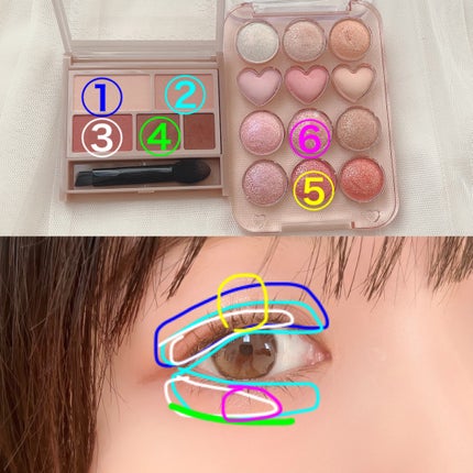 パーフェクトマルチアイズ/キャンメイク/アイシャドウパレットを使ったクチコミ(5枚目)