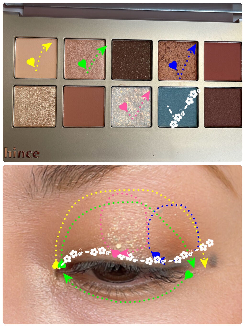 ニューデップスアイシャドウパレット/hince/アイシャドウパレットを使ったクチコミ(5枚目)