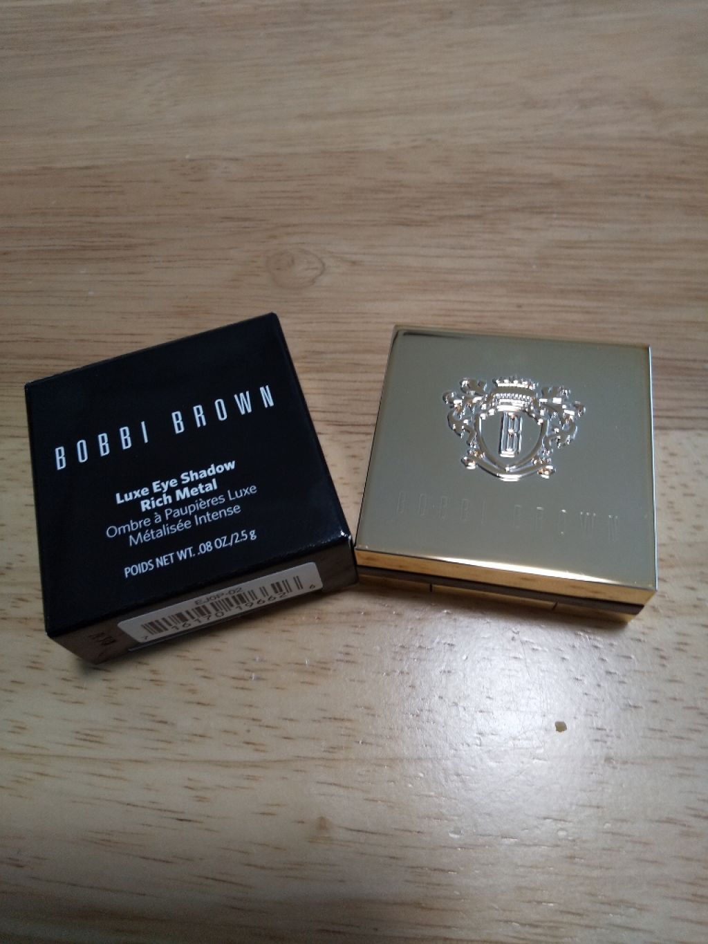リュクスアイシャドウ 02 メルティングポイント(リッチ メタル)/BOBBI BROWN/単色アイシャドウを使ったクチコミ（1枚目）