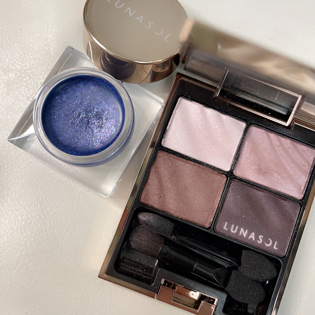 ルナソル グラムウィンク 04 Blue Butterfly/LUNASOL/ジェル・クリームアイシャドウを使ったクチコミ（2枚目）