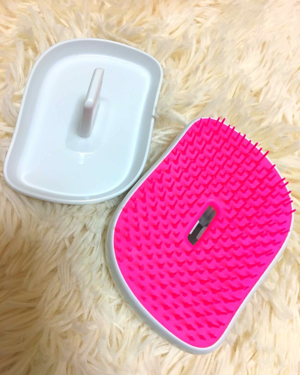 コンパクトスタイラー フラミンゴ/TANGLE TEEZER/ヘアブラシを使ったクチコミ（3枚目）