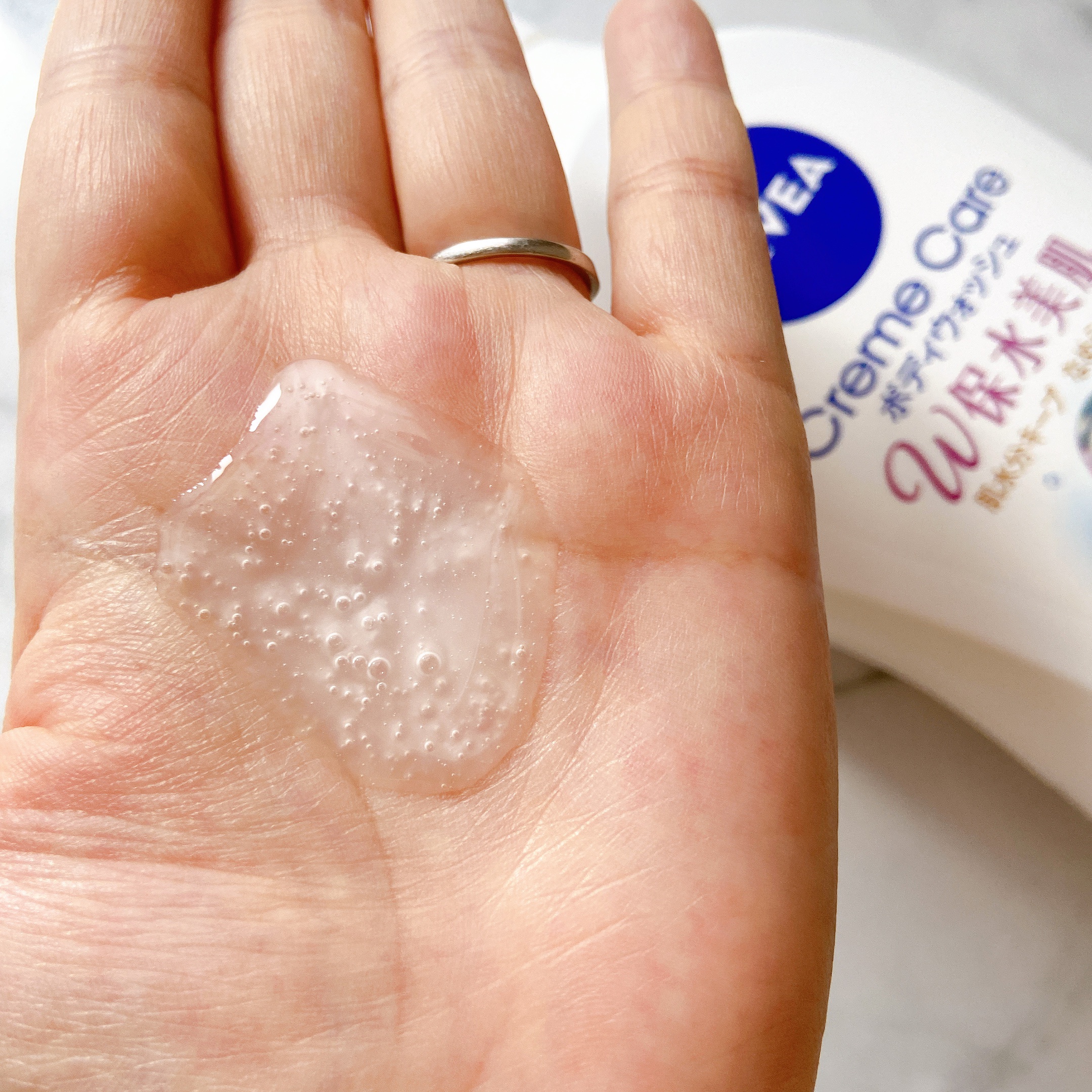 クリームケア ボディウォッシュ W保水美肌 リラクシングソープの香り/ニベア/ボディソープを使ったクチコミ（3枚目）