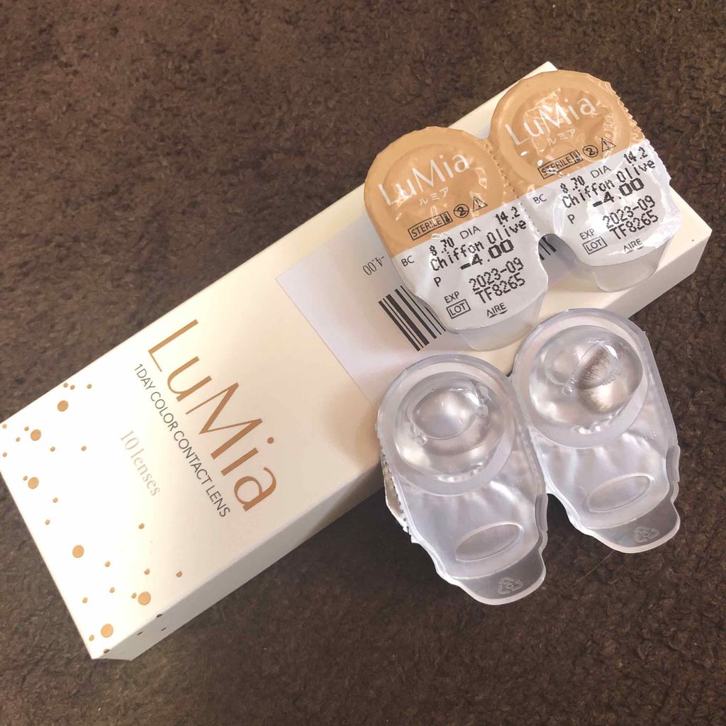 LuMia 1day シフォンオリーブ/LuMia/ワンデー（１DAY）カラコンを使ったクチコミ（1枚目）