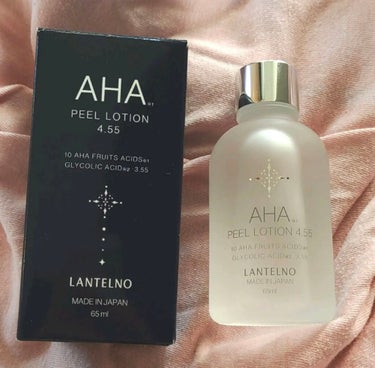 LANTELNO AHA4.55%配合AHAピールローションのクチコミ「拭き取り用の化粧水です！
面倒くさがり屋なので最初ちょっと面倒？って思いながらどんな効果がある.....」（2枚目）