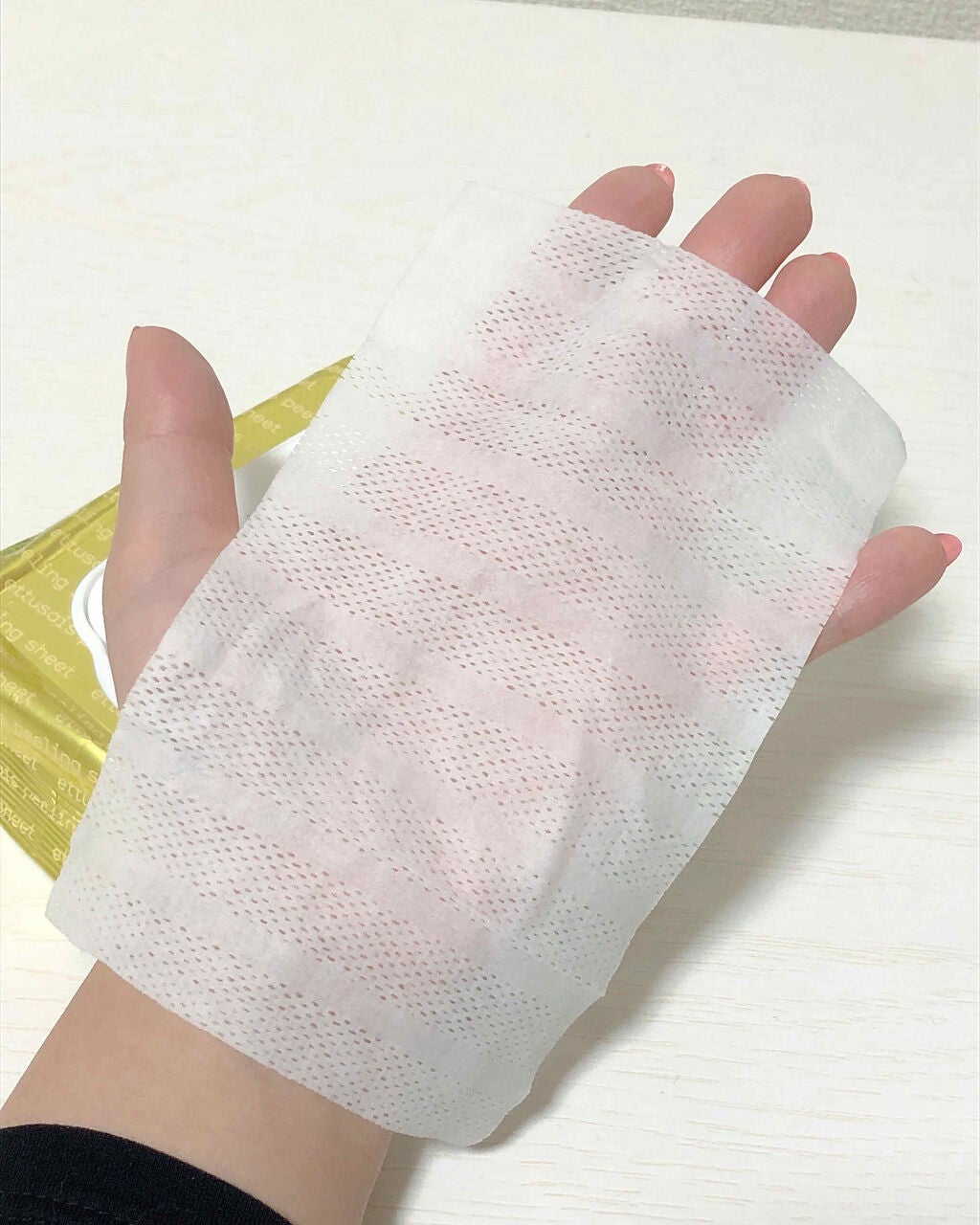 ふきとりピーリングシートN/ettusais/ピーリングを使ったクチコミ(2枚目)